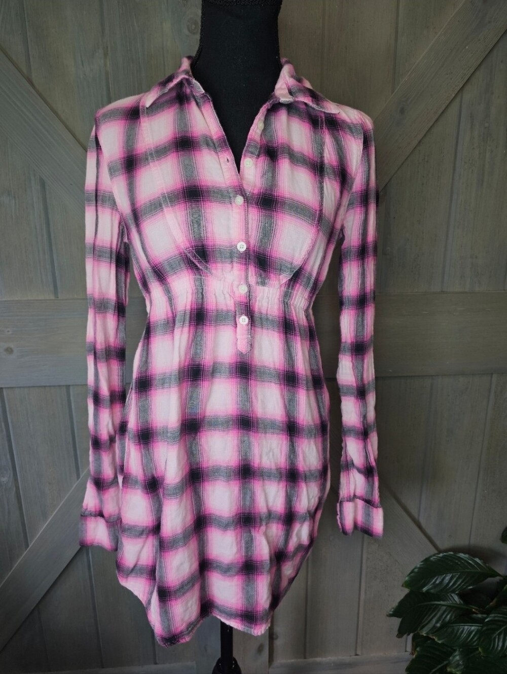Y2k Victoria's Secret PINK Plaid Top sz Small
